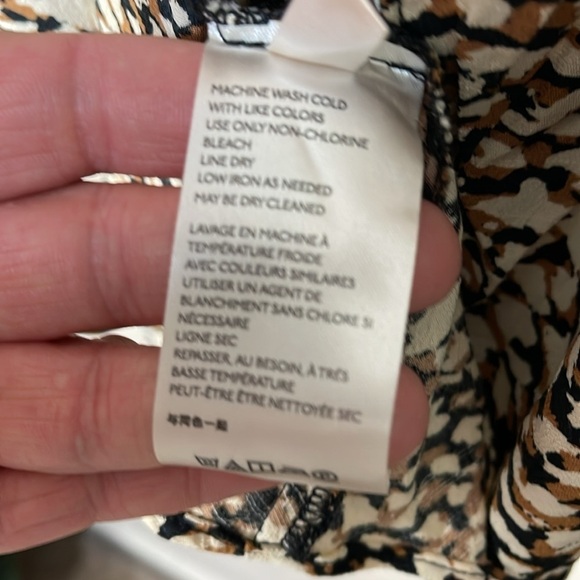 Free People French Quarter Wrap Mini Dress in Black Brown Combo Sz. Small - Picture 13 of 13